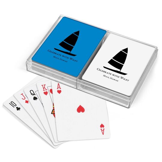 Windsurfer Double Deck Playing Cards